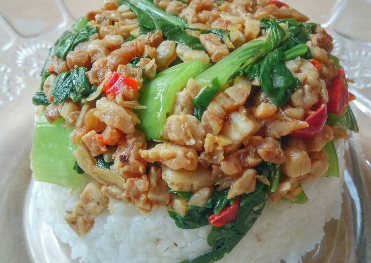 Resep Tumis Pak Choi Tempe Ebi, Bikin Ngiler