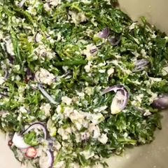 A picture of Kerabu Pakis/Pucuk Paku ala Thai (Fiddlehead Fern Salad Thai Style).