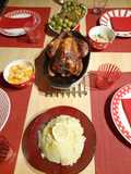 Heritage chicken. Celeriac puree and mixed veg. Festive