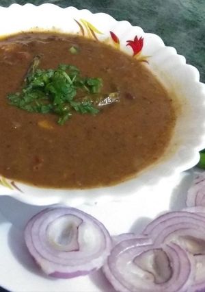 A picture of Himachali madra special Himachali dham dish.