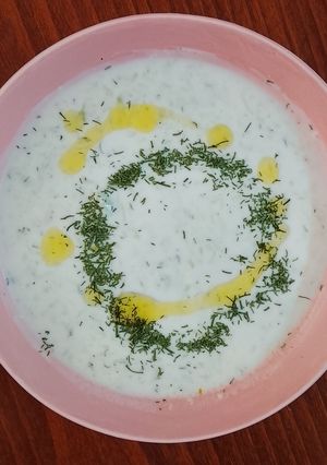 عکسی از دستور زاتزیکی(ماست و خیار یونانی)