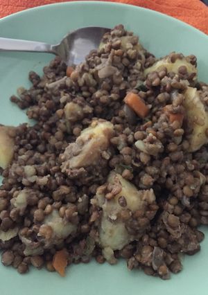 Una foto de Lentejas rápidas olla exprés