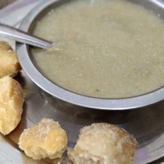 A picture of Jaggery dalia.