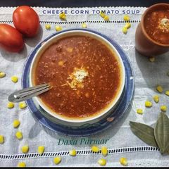Cheese Corn Tomato Soup A picture of Cheese Corn Tomato Soup.