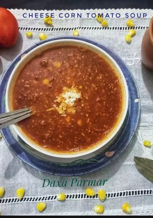 A picture of Cheese Corn Tomato Soup.
