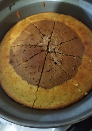 عکسی از دستور کیک دورنگ