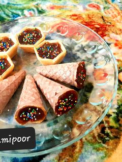 عکسی از دستور حلوا خرما