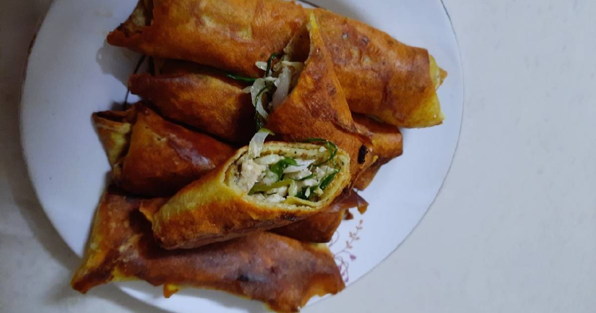 Egg chicken rolls Recipe by Naznin Shahabuddin Modasiya - Cookpad