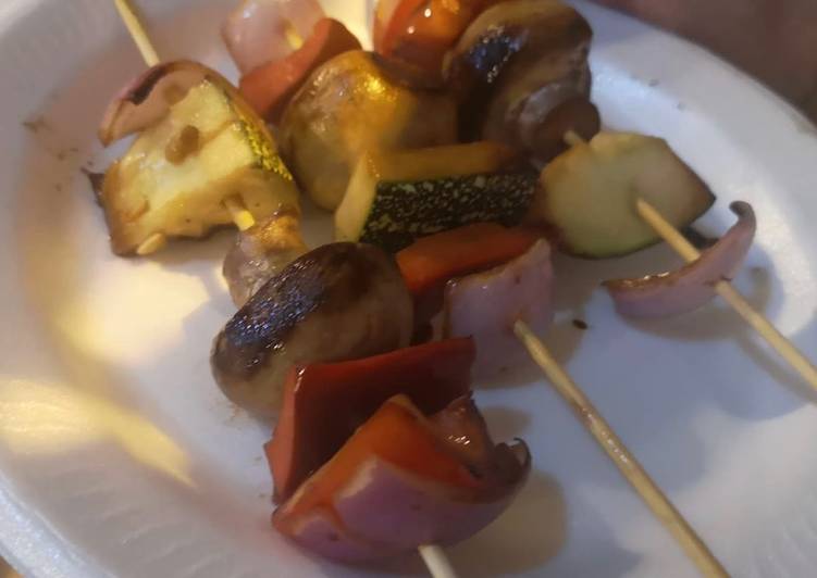 BROCHETAS VEGETARIANAS DELICIOSAS!!!!