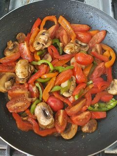 Una foto de Salteado de verduras