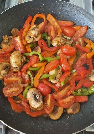 Una foto de Salteado de verduras