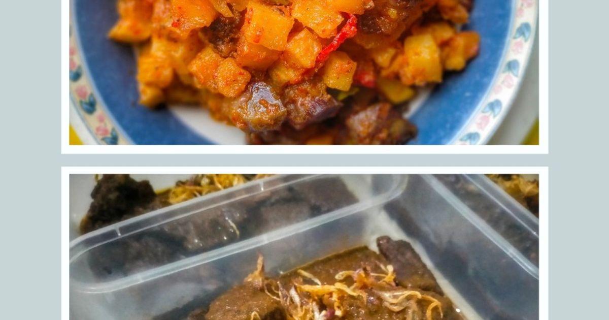 Sambal Goreng Kentang Ati & Semur Daging