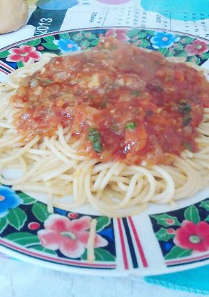 Una foto de Pasta vegetariana!