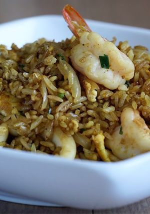 Una foto de Arroz frito con Camarones🍤 ❌ESTILO ASIATiCO❌