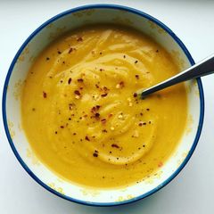 A picture of Butternut potato soup.