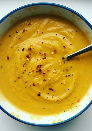 A picture of Butternut potato soup.