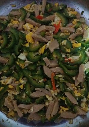 Foto resep Orak - arik Pare Bakso Telur