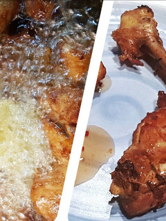 Una foto de Pollo frito con Ajo, Vinagre y Limón