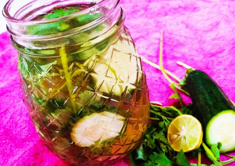 Recipe of Ultimate Corriender Cucumber Water