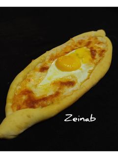 عکسی از دستور خاچاپوری با دور ریز خمیر ترش (دیسکارد)