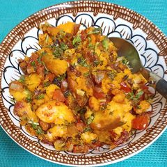 A picture of Bread Upma.
