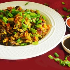 A picture of Colorful Cajun rice.