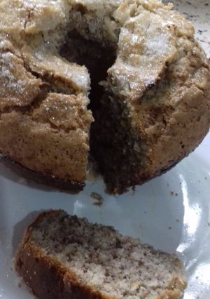 Una foto de Budín de banana y nuez