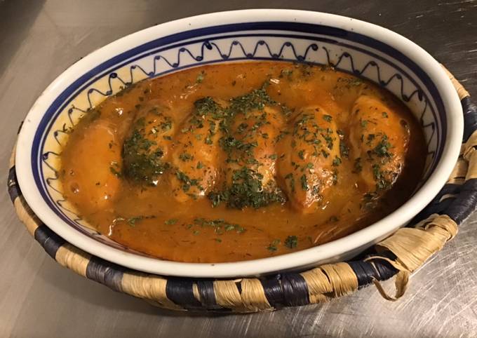 Quenelles au four parfumées saumon sauce homard