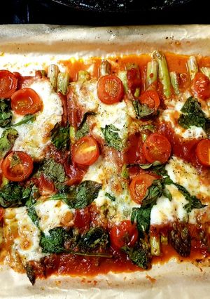 A picture of My Italian style Asparagus. 😚.