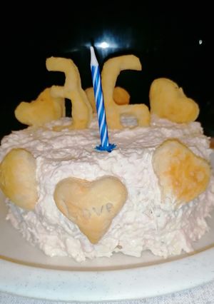 Leveles sajtkrém torta recept fotója
