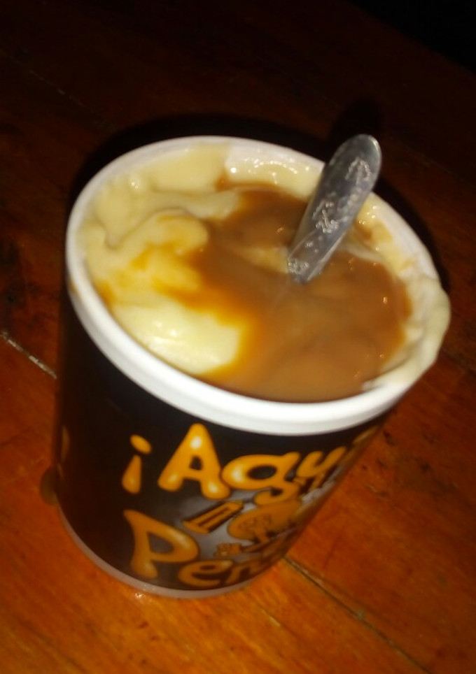 Una foto de Crema De Maicena Con Dulce De Leche 😍