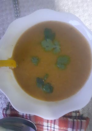 صورة لوصفة حريرة حار وبنية