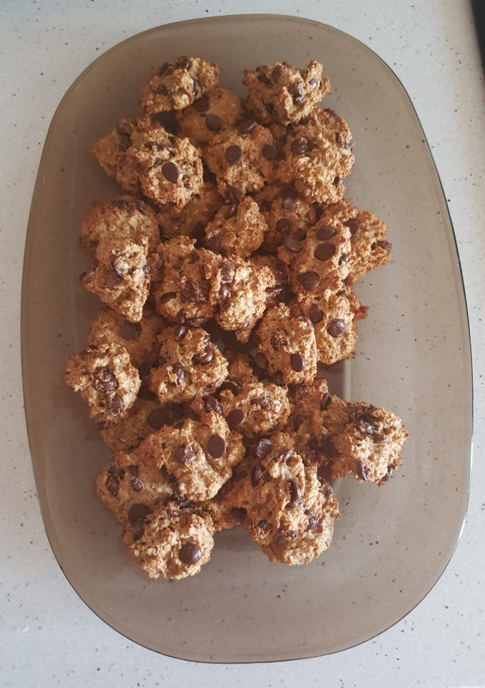 Una foto de Cookies de chocolate y plátano