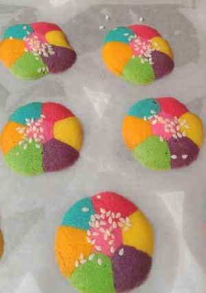 Foto resep Lidah Kucing Rainbow Bunga