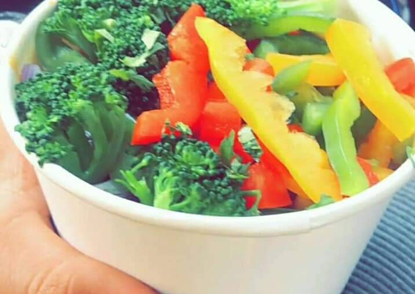 Healthy boiled veg