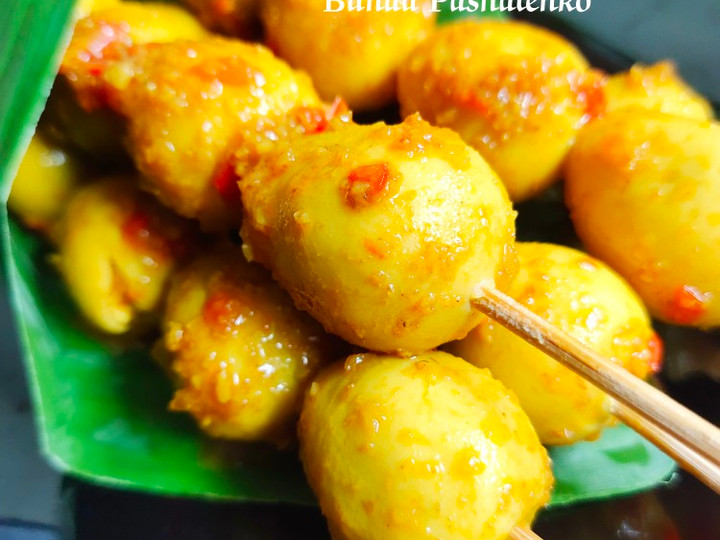 Cara Buat Sate Telur Puyuh Kunyit Terasi // Menu Nasi Jambleng Bunda Pasti Bisa