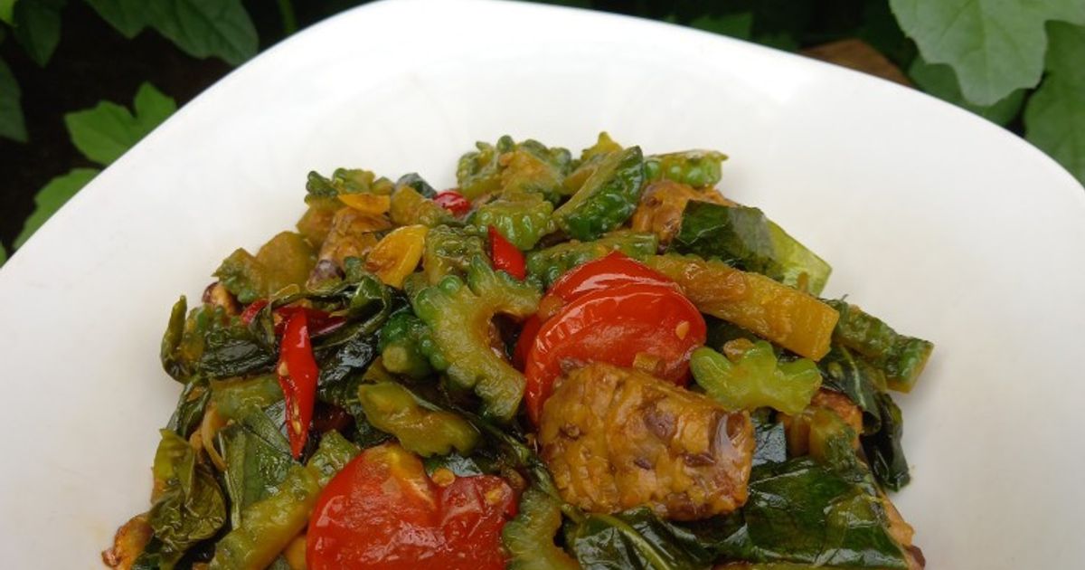Tumis Pare Tempe Bongkrek Daun Melinjo