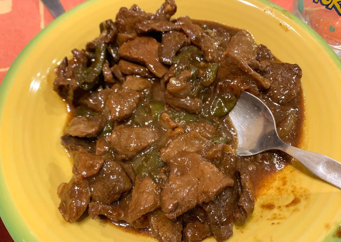 Ternera en salsa picante