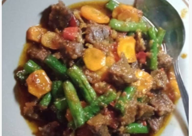 Cara Membuat Tumis daging sapi Ekonomis