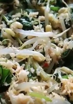 Foto resep Urap Sayur Daun Sentrong