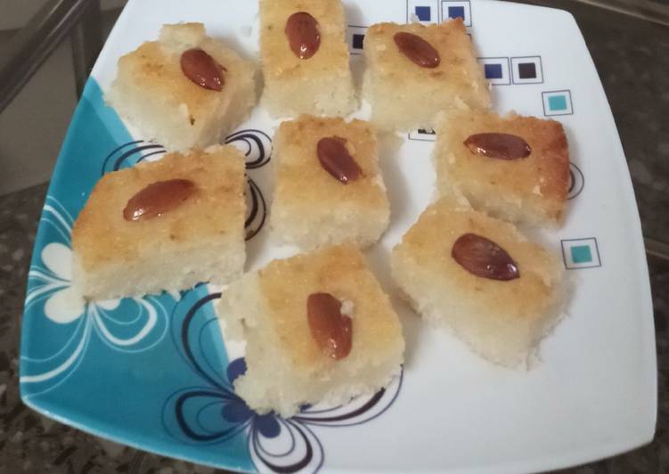 Easiest Way to Make Tasty Basbousa or semolina cake