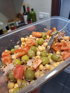 Una foto de Ensalada fría de garbanzos