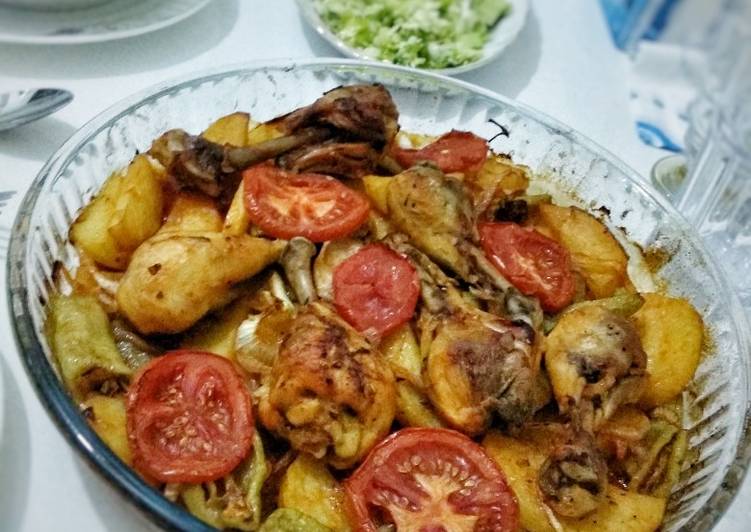 Fırında tavuk (ayam panggang)