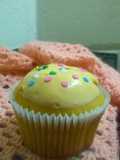 Cupcake vainilla con harina de hotcake o pancake, súper fácil de hacer