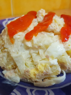 Una foto de Ensaladilla rusa con mayonesa fit sin aceite