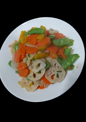 Foto resep Tumis Akar Teratai
