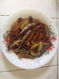 Foto resep Ikan Asin Bumbu Kecap