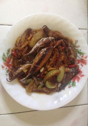 Foto resep Ikan Asin Bumbu Kecap