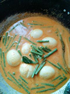 Foto resep Gulai telur kacang panjang