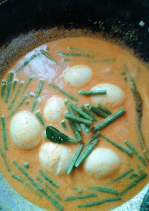 Foto resep Gulai telur kacang panjang